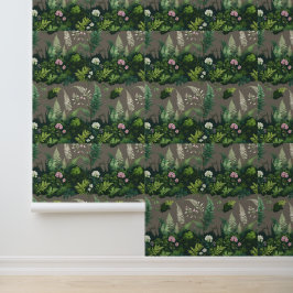 Forest Ferns & Wildflowers Peel and Stick Behang