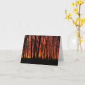 Forest Fire Sky - personaliseren! Kaart (Gele Bloem)