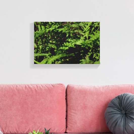 Forest Floor Ferns Canvas Afdruk (Insitu (Woonkamer))