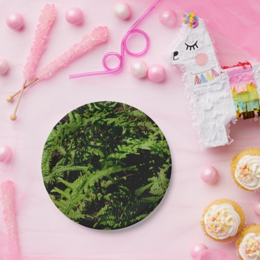 Forest Floor Ferns Papieren Bordje (Feest)
