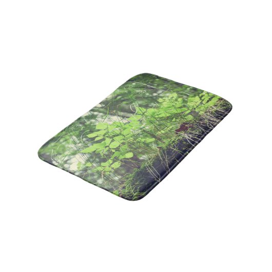 Forest Floor Green Plants Nature Badmat (Gekanteld)