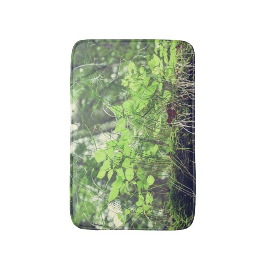 Forest Floor Green Plants Nature Badmat (Voorkant Verticaal)