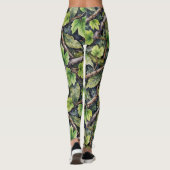 Forest Floor Naadloze Patroon Camouflage Stijl Leggings (Achterkant)