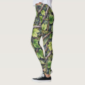 Forest Floor Naadloze Patroon Camouflage Stijl Leggings (Links)