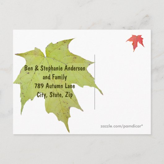 Forest Floor Nieuw adres Sjabloon (Achterkant)