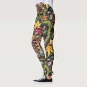 Forest Floor Seamless Pattern Leggings (Links)