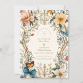 Forest Floral Fern Wedding Kaart (Voorkant)