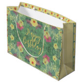 Forest Floral Floor Gift Bag Groot Cadeauzakje (Achterkant Gekanteld)