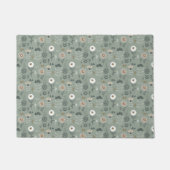 Forest Floral Sage Green Deurmat (Voorkant)