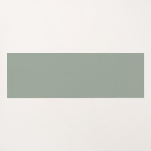 Forest Floral Sage Green Yogamat (Achterkant (horizontaal))