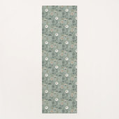 Forest Floral Sage Green Yogamat (Voorkant)