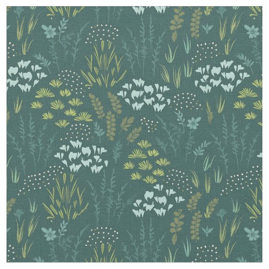Forest Floral Stof (Close Up)