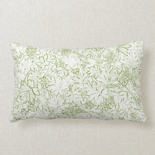 Forest Floral Two Tone Green White © Sandy Long Kussen