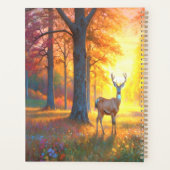 Forest Flowers and Deer Colorful Art Planner (Achterkant)