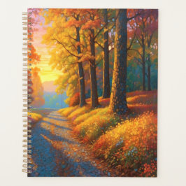 Forest Flowers and Fall Colorful Art Planner