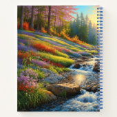 Forest Flowers Colorful Art Notitieboek (Achterkant)