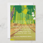 Forest Flowers Journey Adam en Eva Wedding Kaart (Achterkant)