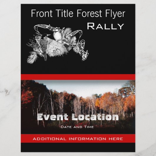 Forest Flyer of Bird Event Business Flyer (Voorkant)