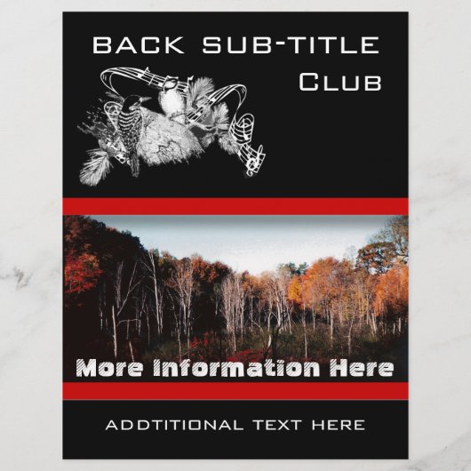 Forest Flyer of Bird Event Business Flyer (Achterkant)