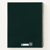 Forest Focus Geometric Outline Notitieboek (Achterkant)