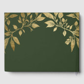 Forest Foliage Botanical Elegant Script Wedding Gastenboek (Achterkant)