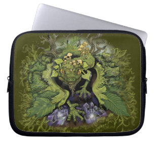 Forest Foliage Dragon~notebook hoesje Laptop Sleeve