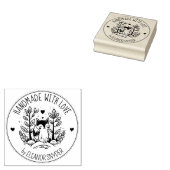 Forest Fox, aangepast handgemaakt met liefde, Rubberstempel (Gestempeld)