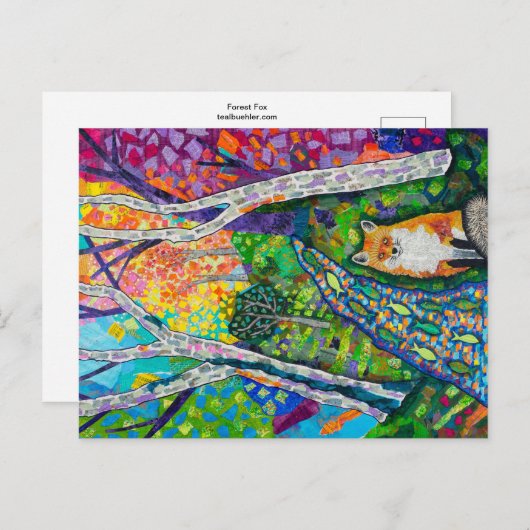 Forest Fox Briefkaart (Voorkant / Achterkant)