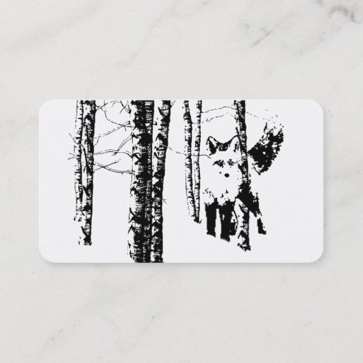 Forest Fox Creek Drywall Aangepast Visitekaartje (Achterkant)