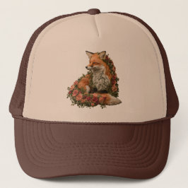Forest Fox geborduurde puzzel Trucker Pet