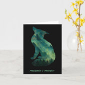 Forest Fox Natuur Conservation Environmental Prote Kaart (Gele Bloem)