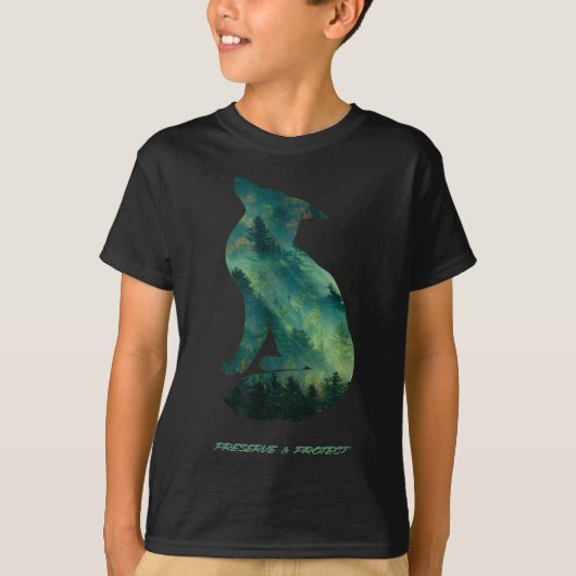 Forest Fox Natuur Conservation Environmental Prote T-shirt (Voorkant)