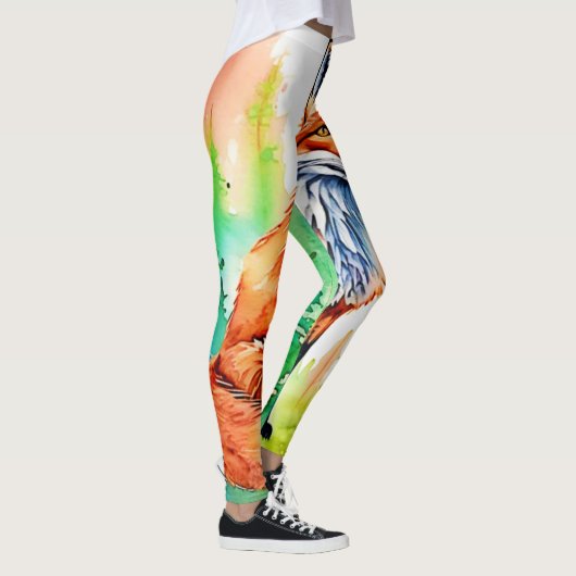 Forest Fox Uitzicht Design Leggings (Rechts)