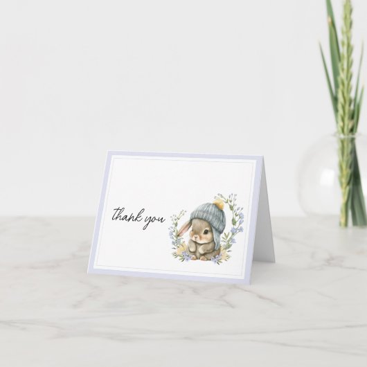 Forest Friend Gender Neutral Thank You Card Bedankkaart (Voorkant)