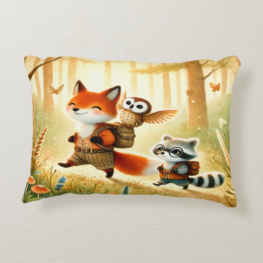 Forest Friends Accent Pillow Accent Kussen (Achterkant)