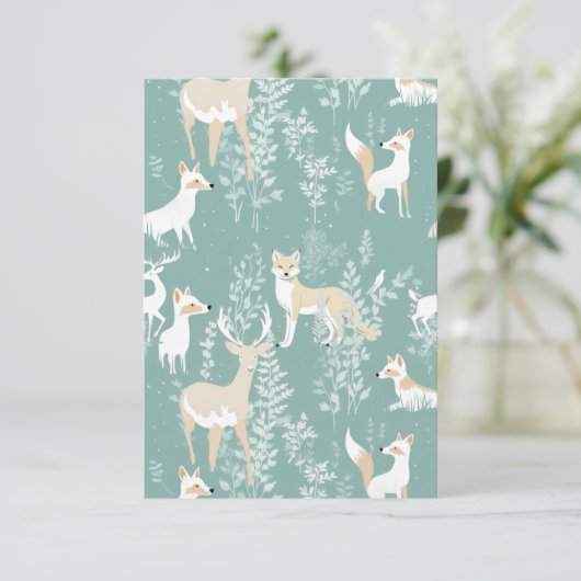 Forest Friends Bedankkaart (Staand voorkant)