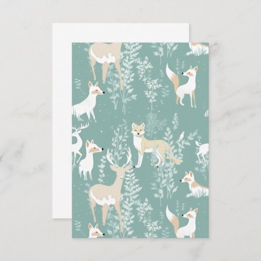 Forest Friends Bedankkaart (Voorkant / Achterkant)