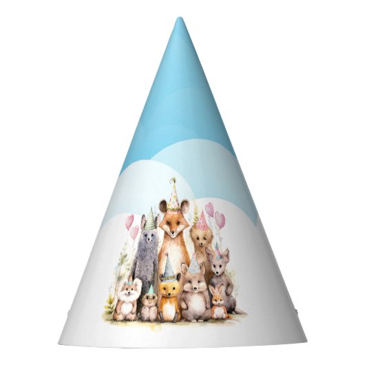 Forest Friends Birthday Feesthoedjes (Voorkant)