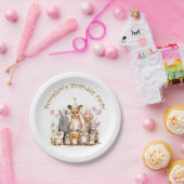 Forest Friends Birthday Party Papieren Bordje (Feest)