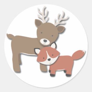 Forest Friends {Deer & Fox} Stickers