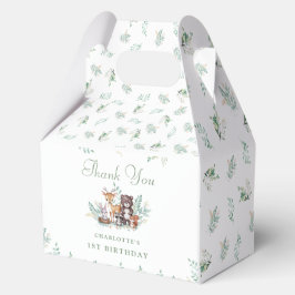 Forest Friends eerste verjaardag Favoriete Box Bedankdoosjes