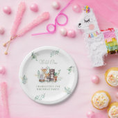 Forest Friends eerste verjaardag Papieren Bordje (Feest)