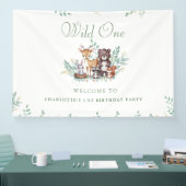 Forest Friends eerste verjaardag Spandoek (Beurs)