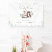 Forest Friends eerste verjaardag Spandoek (Insitu)