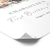 Forest Friends eerste verjaardagswelkomstbord Poster (Hoek)