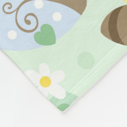 Forest Friends Flannel Blanket Fleece Deken (Hoek)