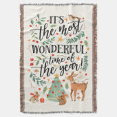 Forest Friends | Ivory | Deken (Voorkant Verticaal)