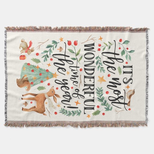 Forest Friends | Ivory | Deken (Voorkant)