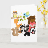 Forest Friends Kaart (Gele Bloem)