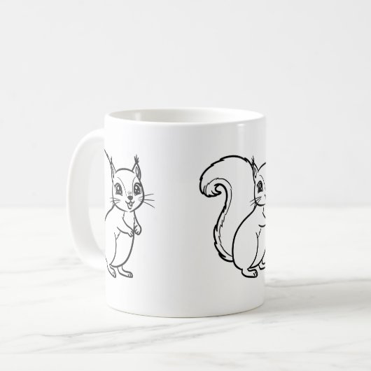 Forest Friends Kunstdruk Koffiemok (Voorkant links)